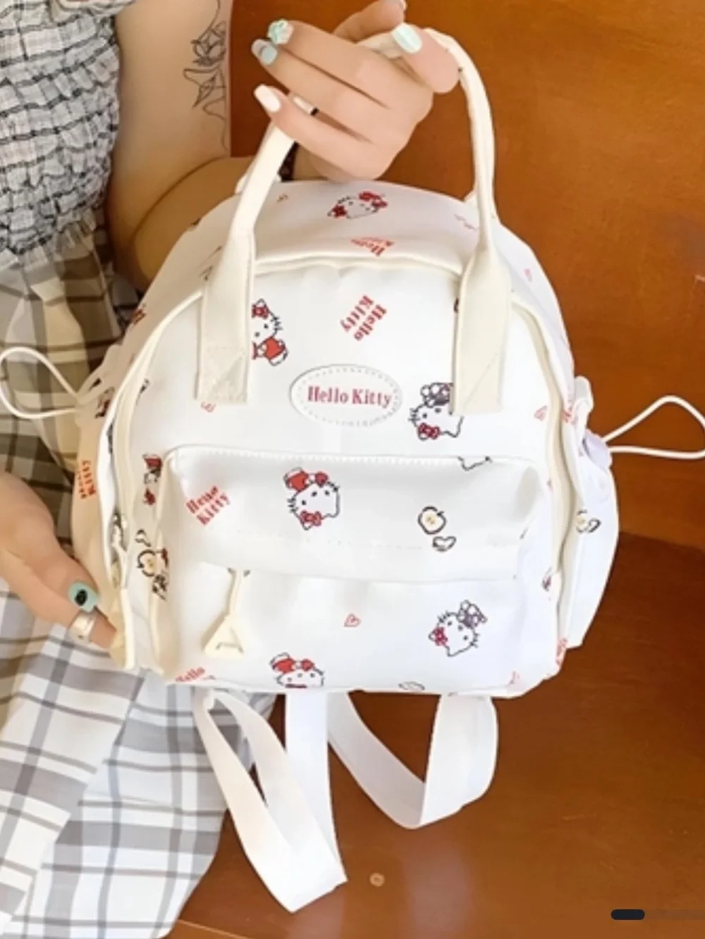 Mini Hello Kitty Cream Back Pack